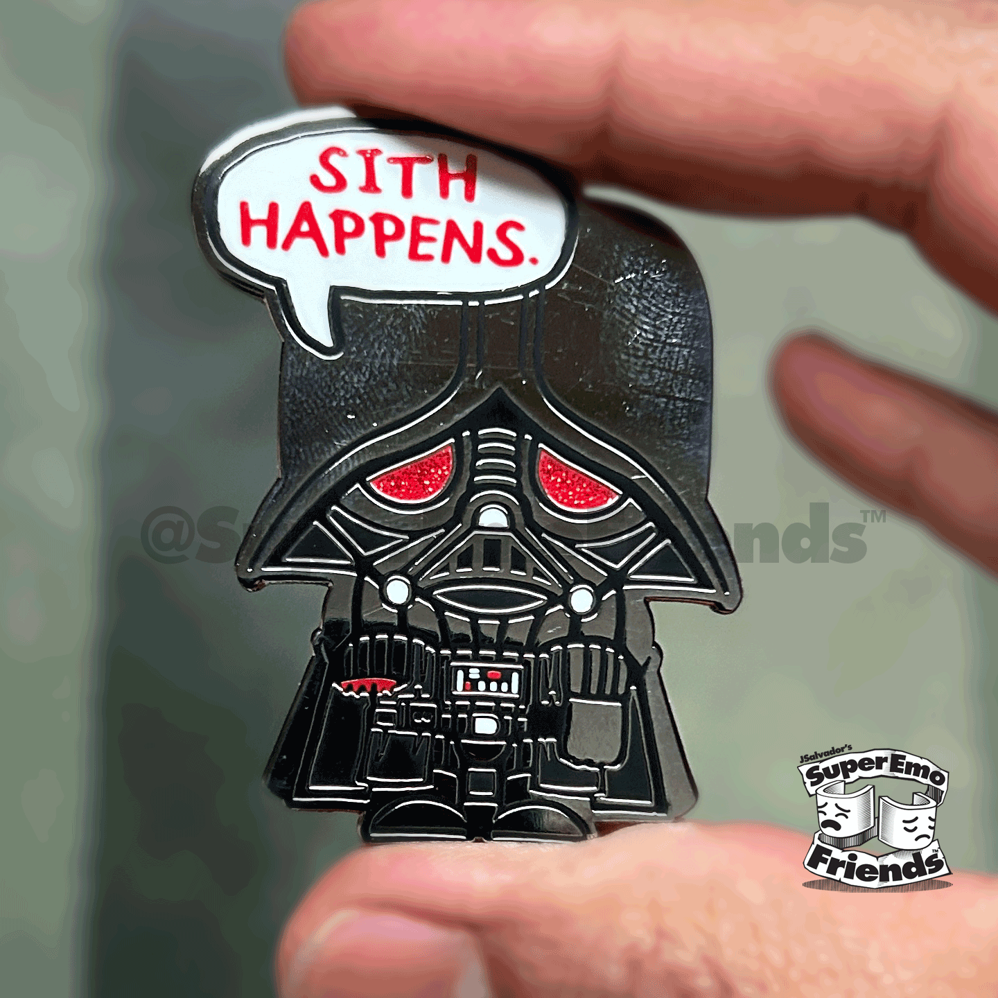 SuperEmoFriends - SuperEmo Sithy Enamel Pin