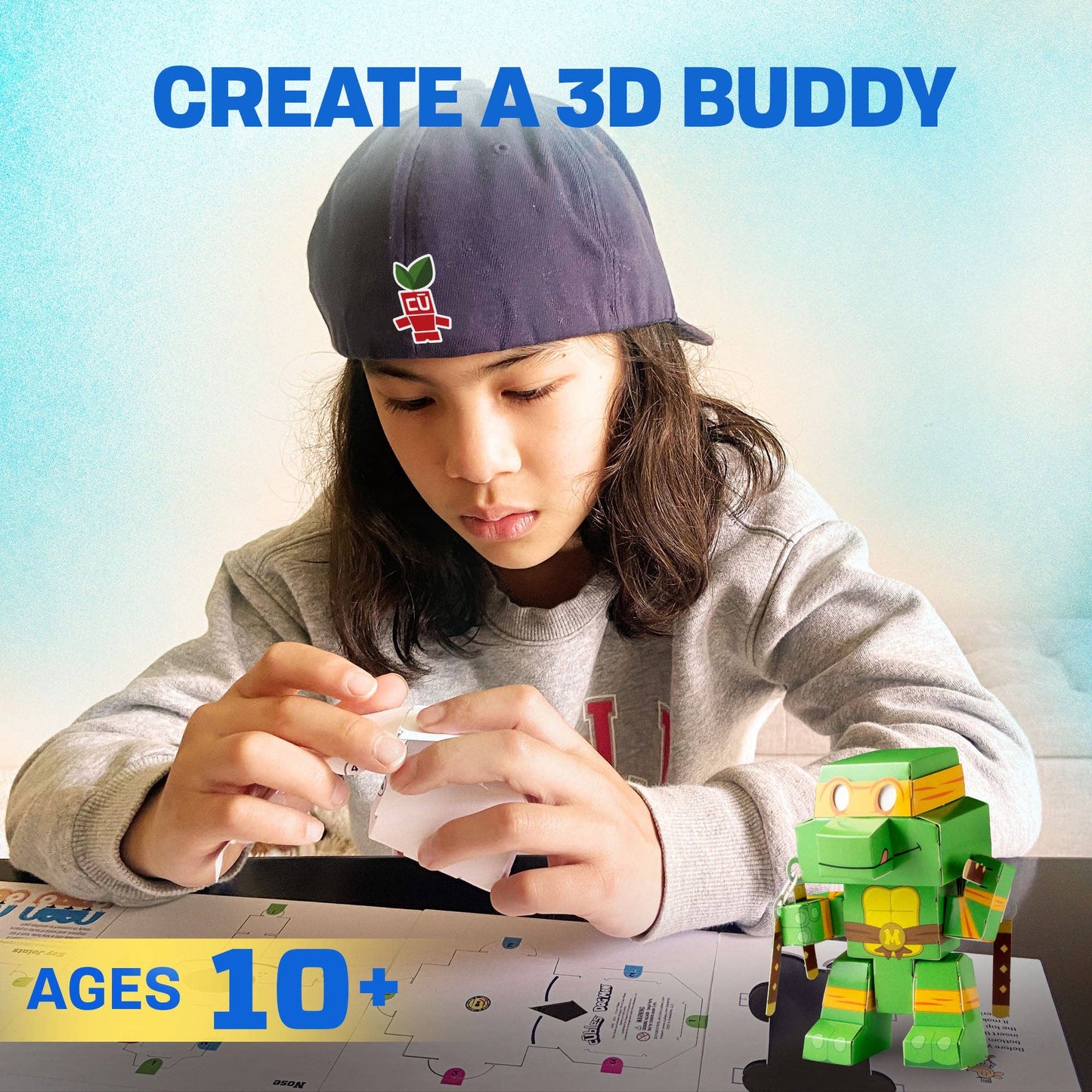 Cubles - Teenage Mutant Ninja Turtles: Michelangelo - 3D Buildable STEM Toy