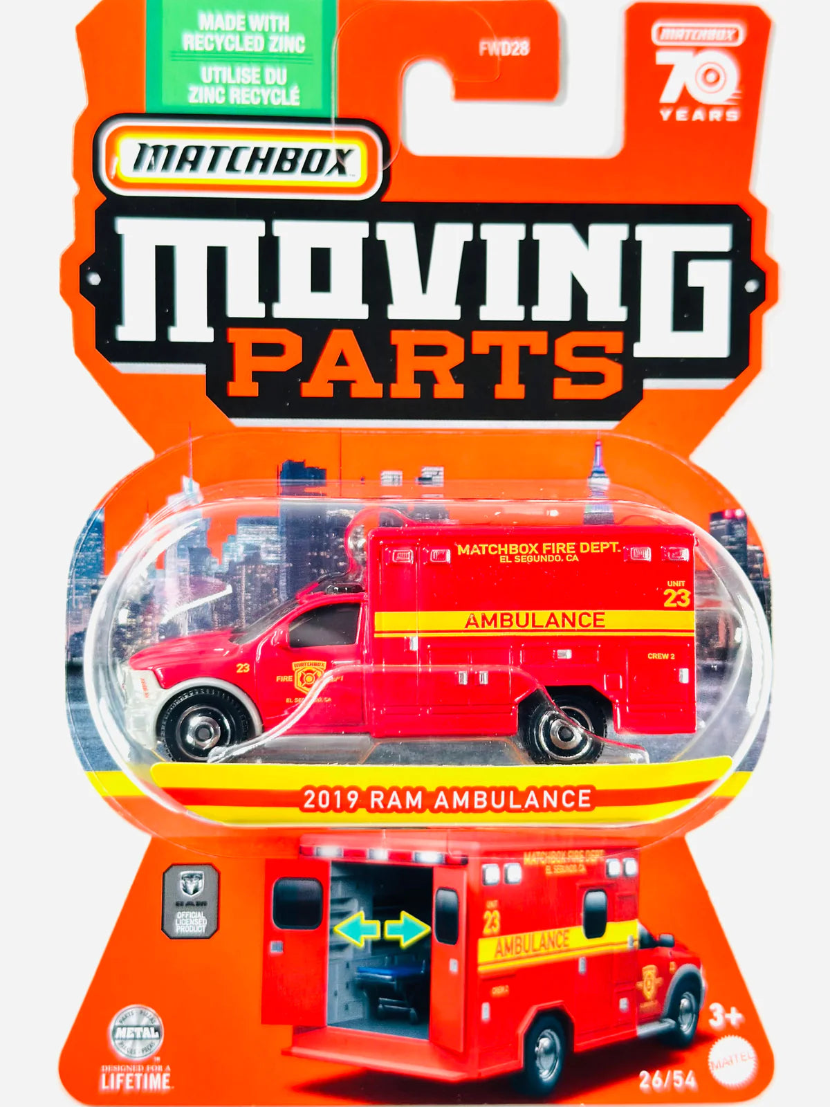 Pièces mobiles Matchbox (célébrant leurs 70 ans)