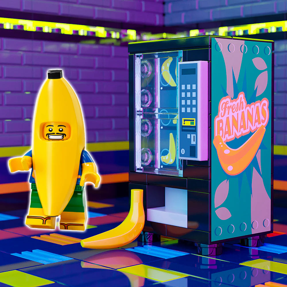 B3 Customs® - Fresh Bananas w/Banana Guy Minifigure - Custom LEGO Fruit Vending Machine (Copy)