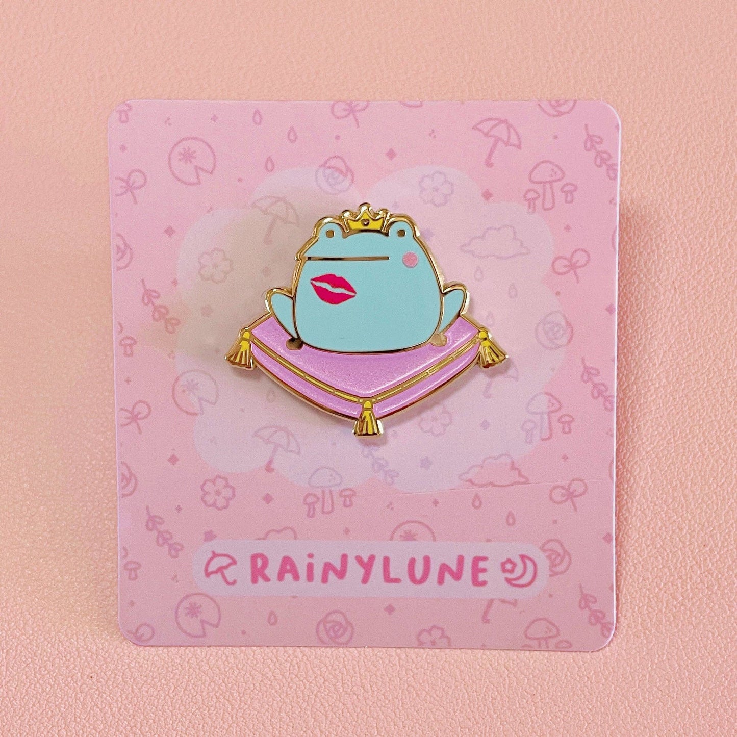 Rainylune Collectible Pin - Frog Prince Fairy Tale Pin