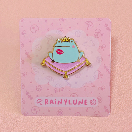 Rainylune Collectible Pin - Frog Prince Fairy Tale Pin