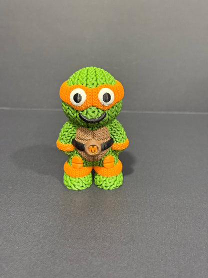 Teenage Mutant Knitted Turtles (Complete Set - 3" figures) - by Upstate Design Decor