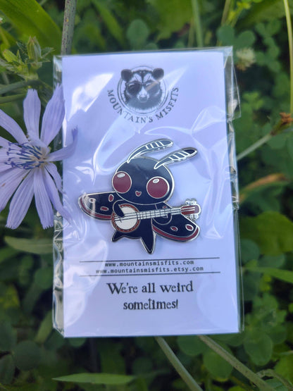Mountain's Misfits - Mothman w/ Banjo Enamel Collectible Pin
