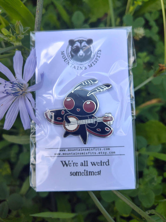 Mountain's Misfits - Mothman w/ Banjo Enamel Collectible Pin