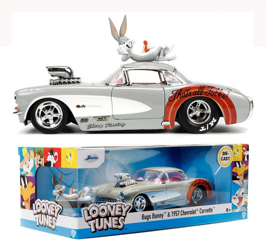 Looney Tunes - Bugs Bunny & 1957 Chevrolet Corvette from Jada