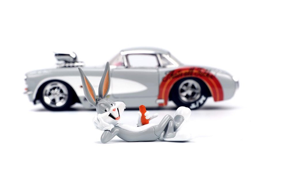 Looney Tunes - Bugs Bunny & 1957 Chevrolet Corvette from Jada