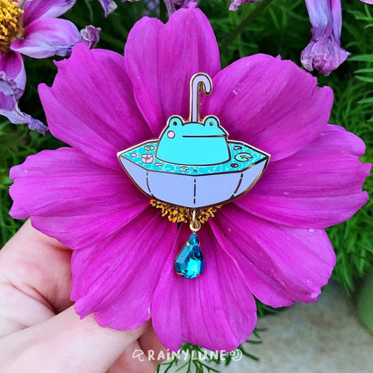 Rainylune Collectible Pin - Umbrella Son the Frog Pin