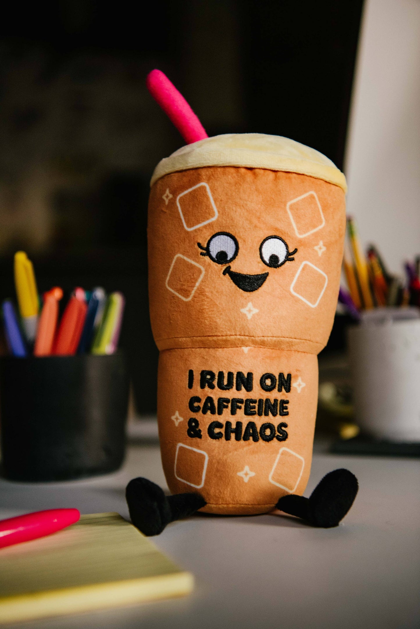 Punchkins - Plush Iced Coffee - "I Run on Caffeine"