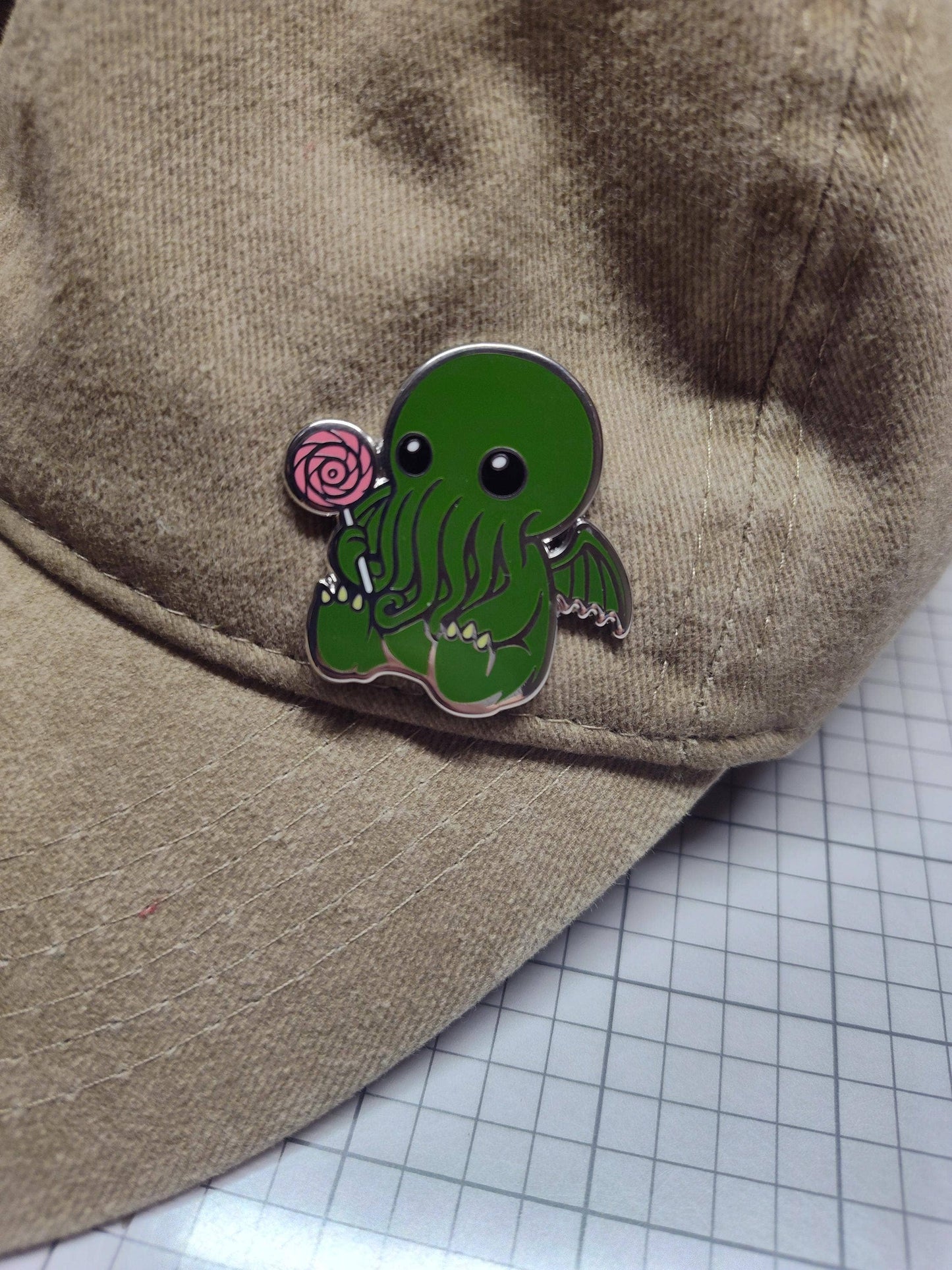 Mountain's Misfits - Cthulhu & Candy Collectible Enamel Pin - Cthulhu Lovecraft Pin