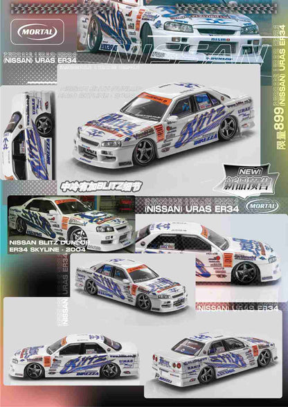 Mortal Model Nissan Skyline ER34 Four Door D1GP Livery Blitz-ER34 2004