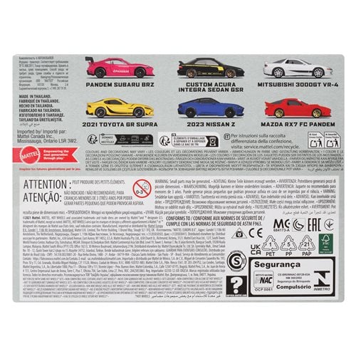 Hot Wheels Streets of Japan Car Culture (6 voitures multi-pack)