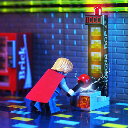 B3 Customs® - Ragna-Bop - Custom LEGO Strongman Amusement Park Game