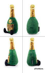 Punchkins - "Bubbles Over Troubles" Novelty Plush Champagne Bottle Holiday Gift