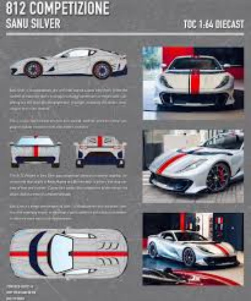 Thrill of Collector (TOC) Ferrari 812 Competizione (Sanu Silver)