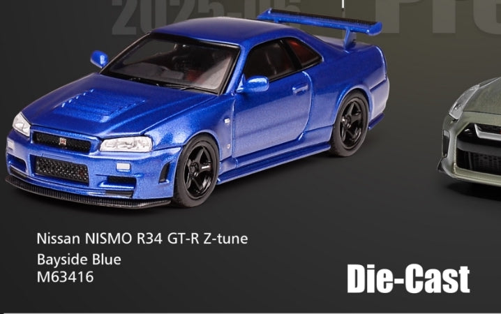 (PREORDER) Motorhelix Nismo Nissan R34GT-R Z-Tune (Bayside Blue)