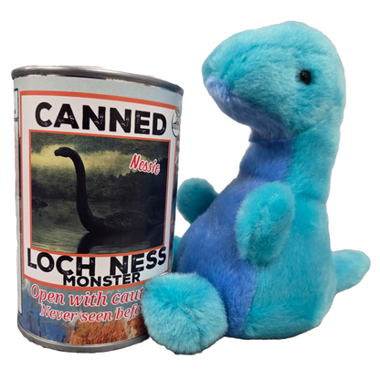 Canned Loch Ness Monster | Stuffed Plush | Funny Jokes: Pop Top Lid