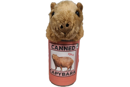 Steve the Canned Capybara | Stuffed Animal Plush w/Jokes: Pop Top Lid