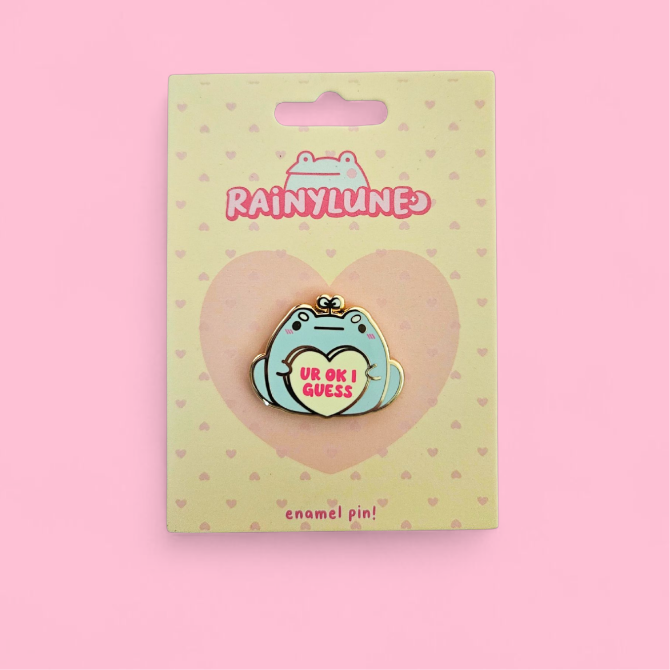 Rainylune Collectible Pin - Sprout Candy Heart Pin