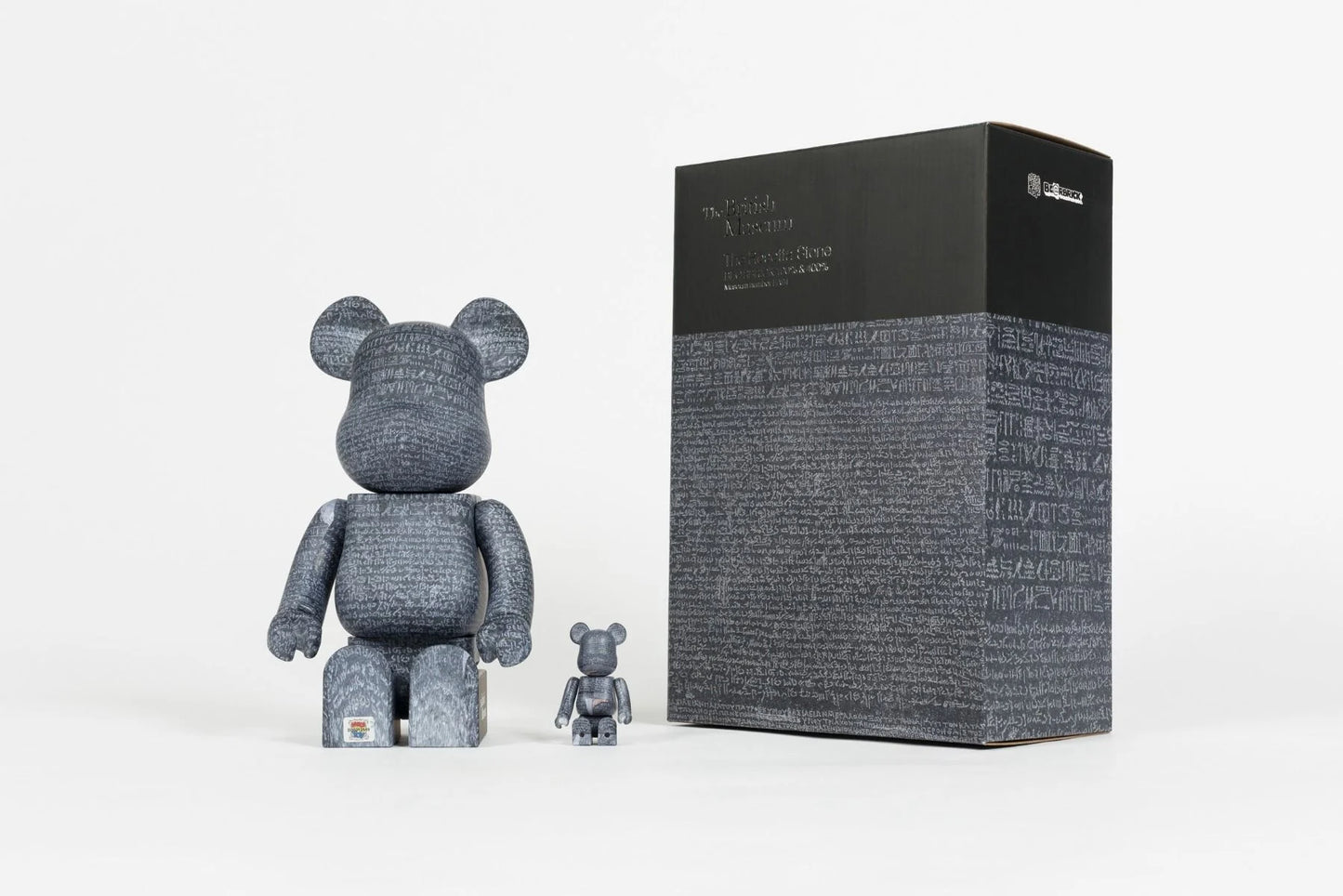 British Museum Be@rbrick "The Rosetta Stone" 100% and 400% Set