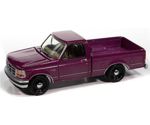 Johnny Lightning Collectors Tin - 1993 Ford F-150 XL Pickup Truck (Iris Metallic)