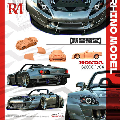 Rhino Model Honda S2000 Wide-Body Roadster (Silver)