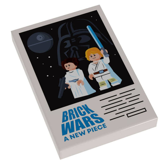 B3 Customs® - Brick Wars : Une nouvelle pièce de couverture de tuile de film (tuile 2x3) - Tuile LEGO personnalisée