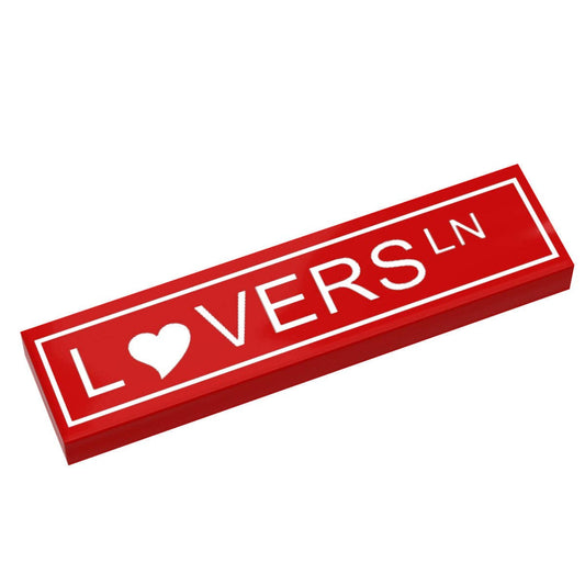 B3 Customs – Panneau de rue Lovers Lane (carrelage 1 x 4)