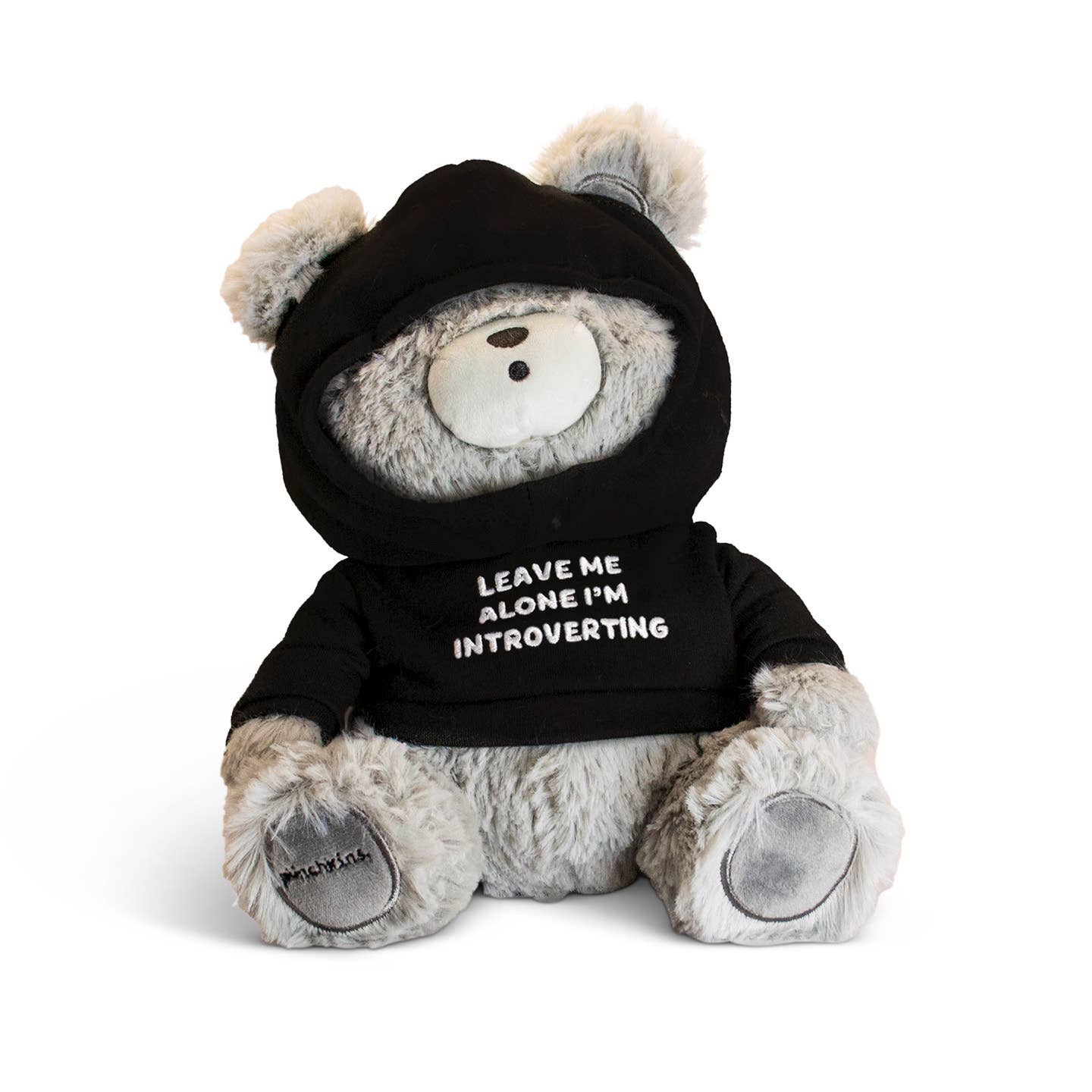 Punchkins - Peluche ours en peluche « Laissez-moi tranquille, je suis introverti »