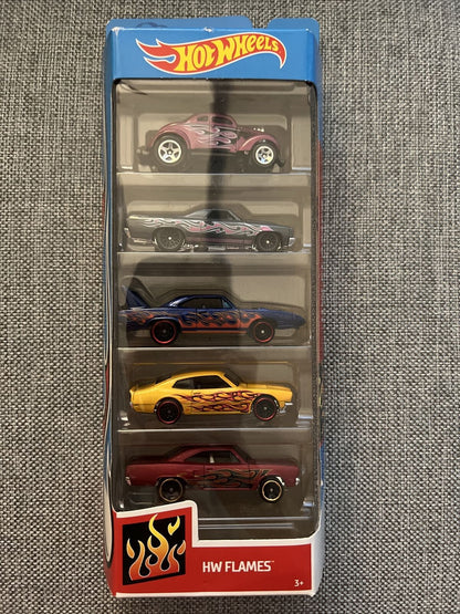 Hot Wheels Serie Llamas, paquete de 5
