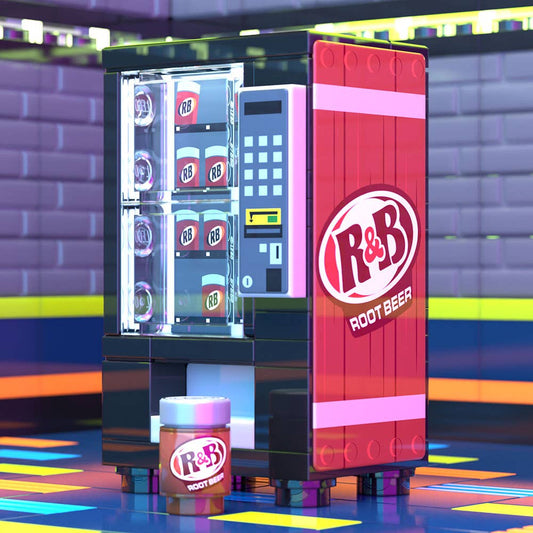 B3 Customs® - R&amp;B Root Beer - Distributeur automatique de soda LEGO personnalisé