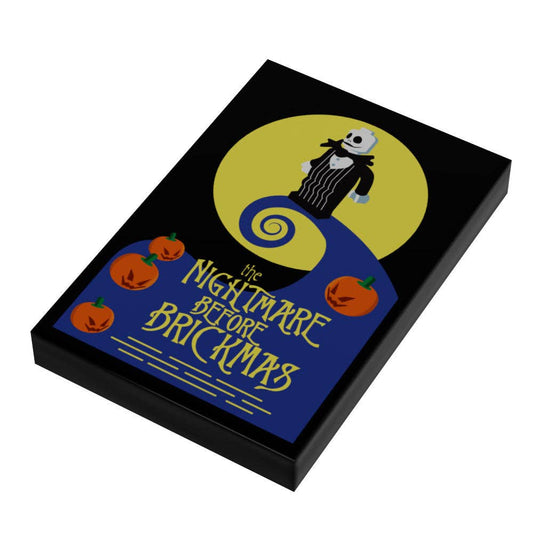 B3 Customs® - Couverture du film L'Étrange Noël de Monsieur Jack (Tuile 2x3) - Tuile LEGO personnalisée