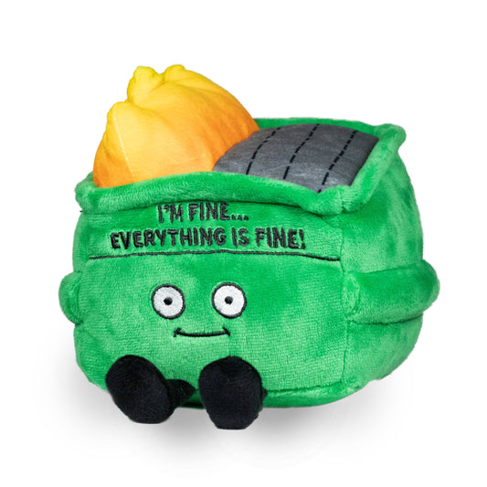 Punchkins - "I'm Fine… Everything's Fine" Plush Dumpster Fire Meme