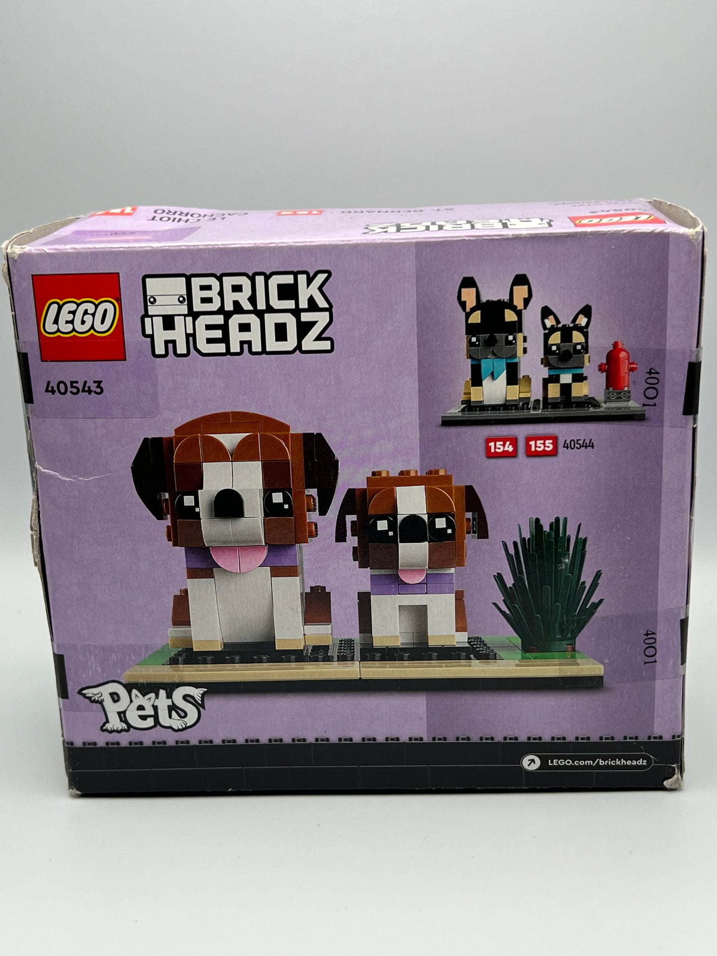 LEGO Brick Headz St. Bernard & Puppy (#40543)