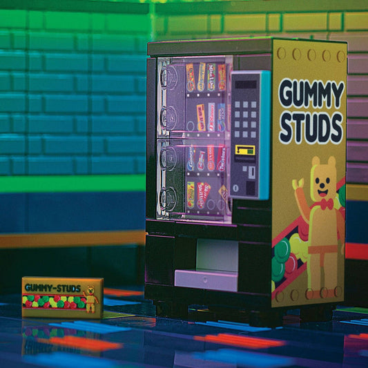 B3 Customs® - Gummy Studs - Distributeur automatique de bonbons LEGO personnalisé