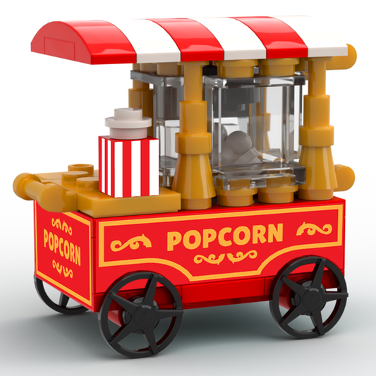 B3 Customs® - Chariot à pop-corn - Chariot de vente LEGO personnalisé