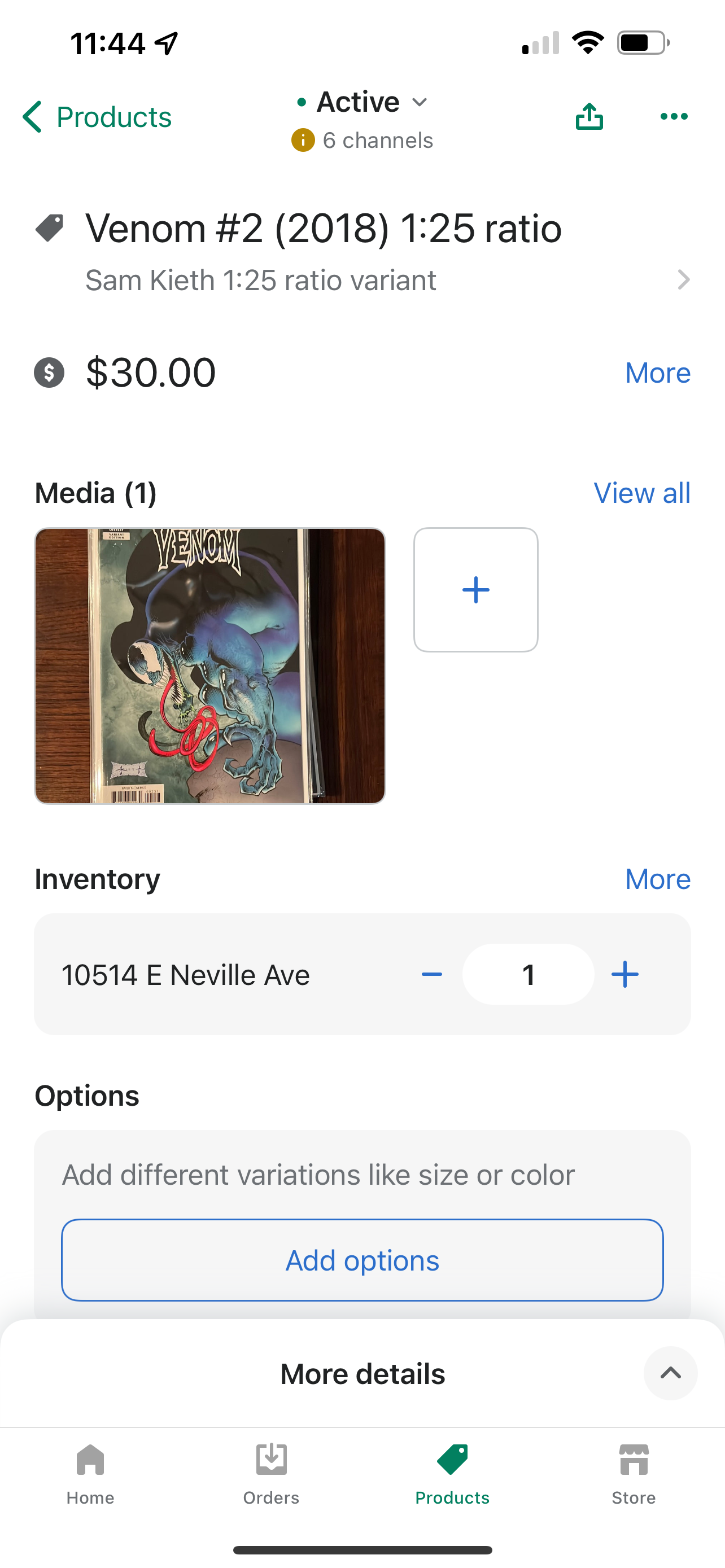 Venom Runs and variant covers/titles