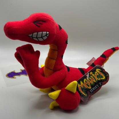 NWT Velocicrapper Series 2 MEANIES Beanie Toy Plush Twisted Idea Factory 1998