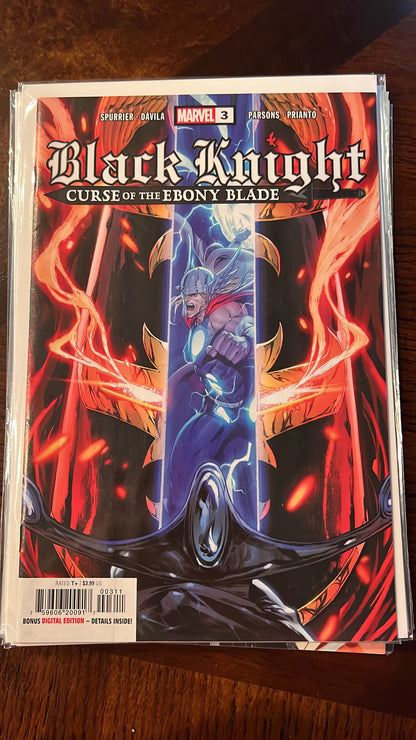 Black Knight Comic Book run (individual issues)
