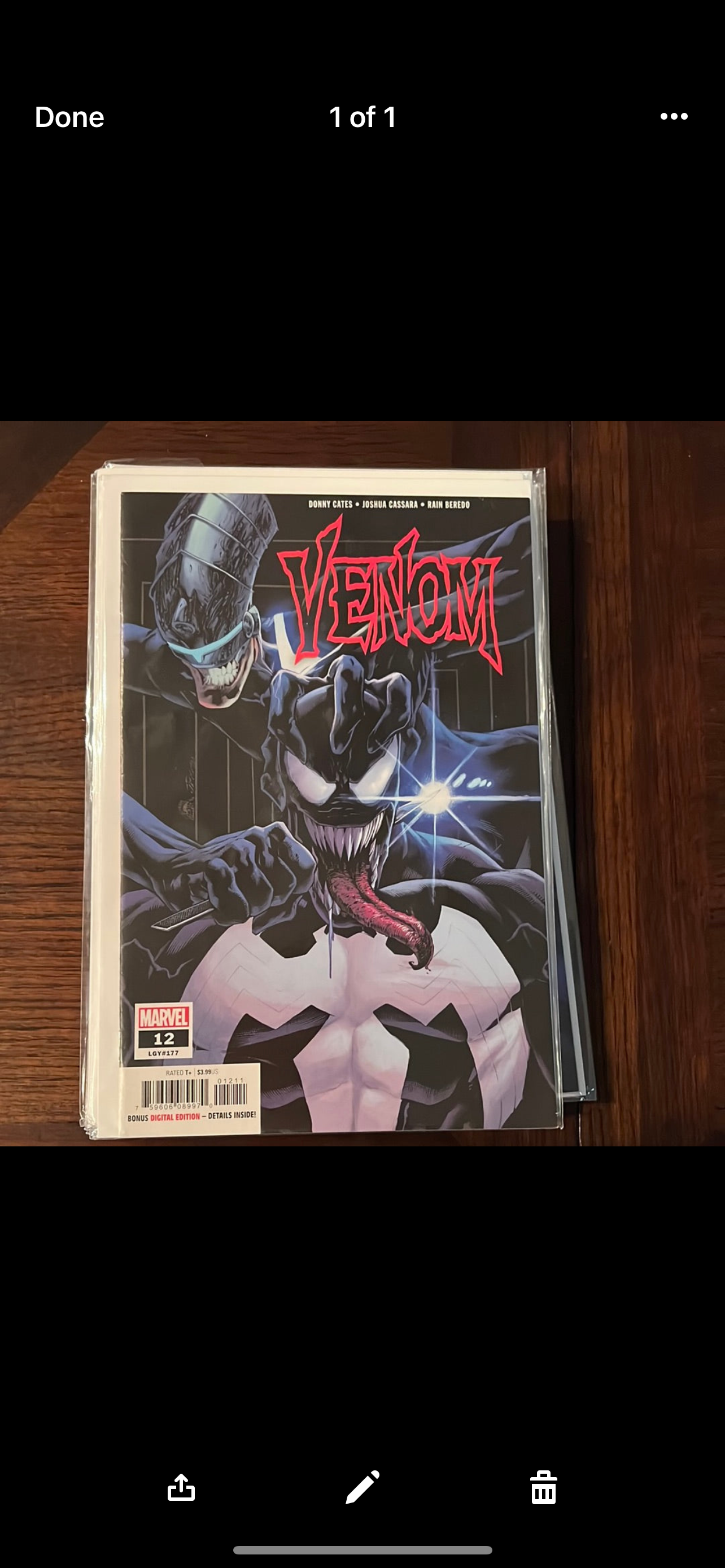 Venom Runs and variant covers/titles