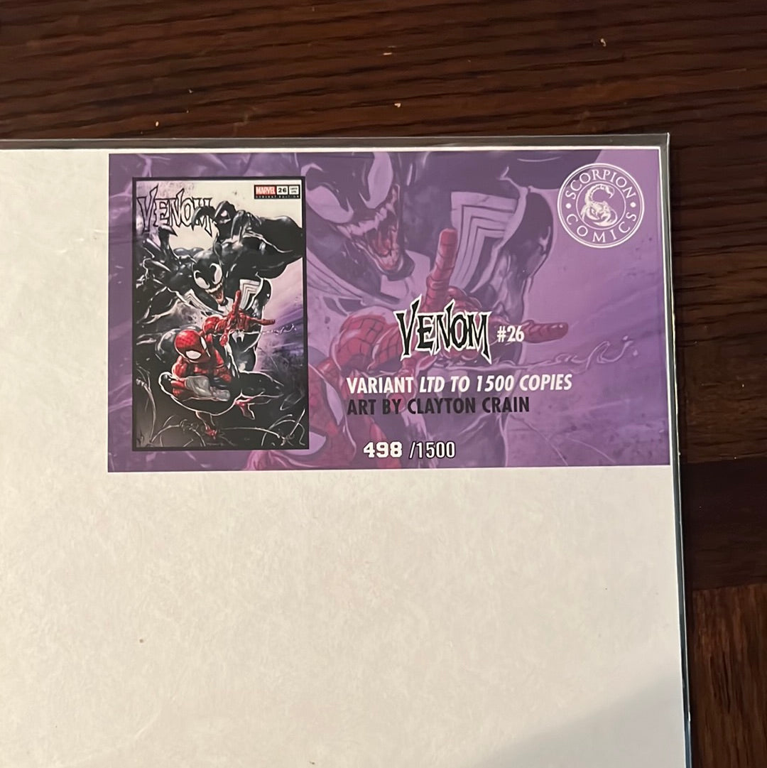 Venom Runs and variant covers/titles