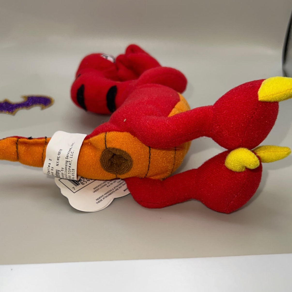 NWT Velocicrapper Series 2 MEANIES Beanie Toy Plush Twisted Idea Factory 1998