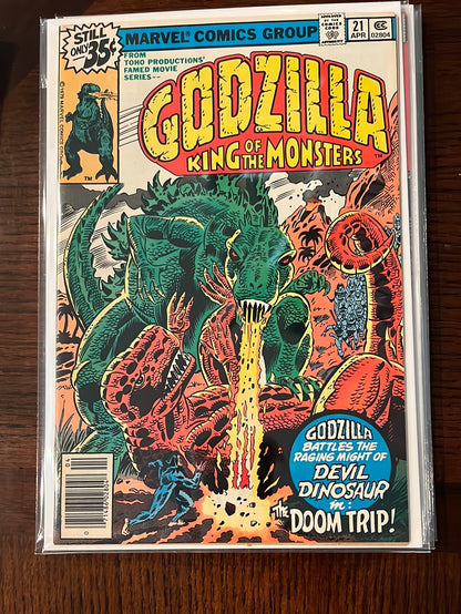Godzilla - Marvel Comic Book Series - Individual issues