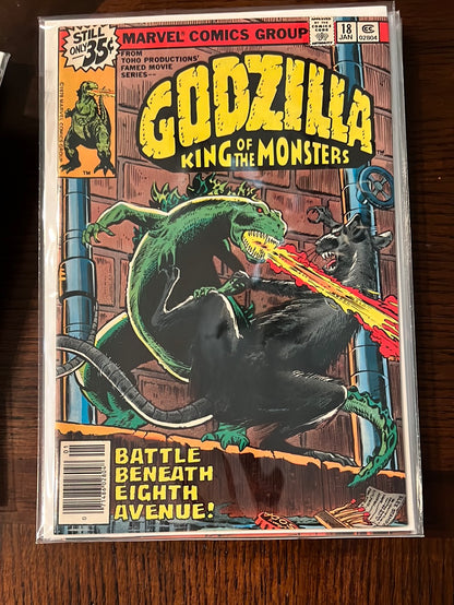 Godzilla - Marvel Comic Book Series - Individual issues